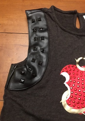 Disney Store Girls Snow White Tank Sz 5/6 Apple Leather Studded Rhinestone RARE - Picture 3 of 6