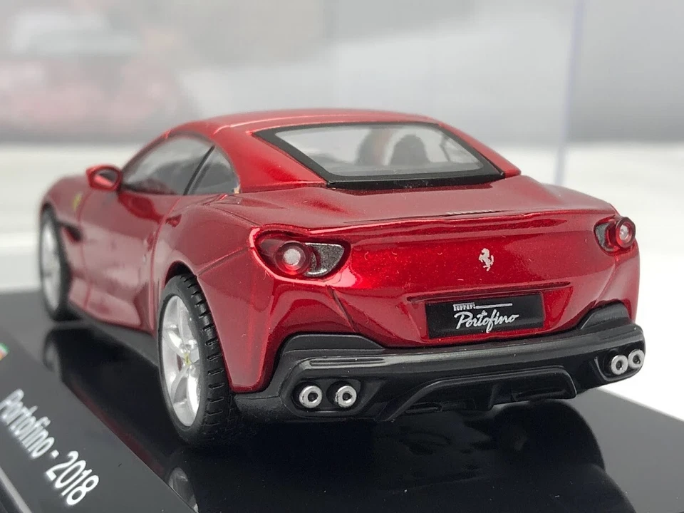 2018 Ferrari Portofino Rosso Metallizzato 1/43 Modellino Auto Ixo Altaya - Immagine 4 di 4