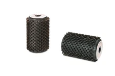 Red Creek 100mm Brown hard Roto brush Horsehair (6mm hex) no 2136 Made in Sweden