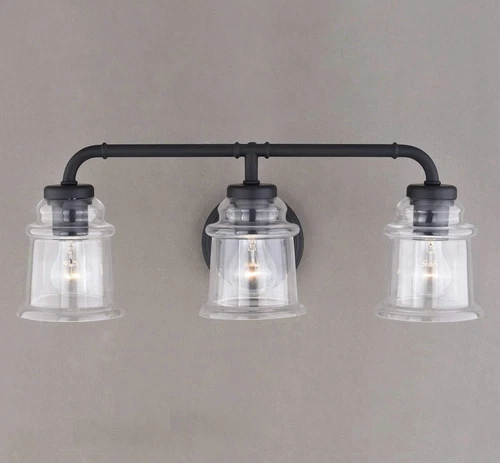 Vaxcel Toledo 3 Light Vanity, Black - W0350 - Picture 1 of 5