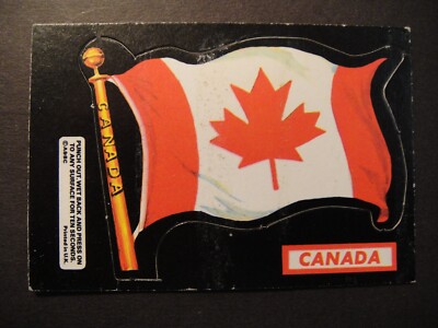 SELTENE A&BC FLAGGEN DER WELT POP-OUTS 1971 KANADA EINFACHE RÜCKSEITE