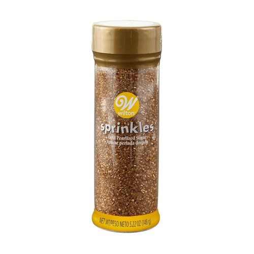 Gold Pearlized Sugar Sprinkles, Gold Sprinkles for Cookie & Cake Decorating 5.22