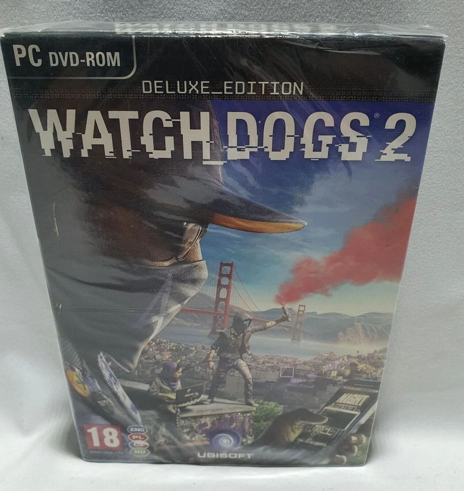 Watch Dogs 2 DELUXE EDITION PC New Factory Sealed PL/CZ/SK/HU box multi in game - Image 2 of 3