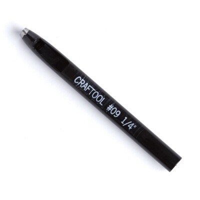 Craftool Oval Drive Punch by Tandy - Size 9 - 3/16 by 1/4 inch  - FREE SHIPPING!