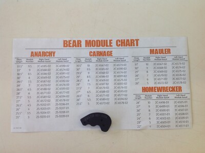 Bear Archery Mod Left Hand #8.5 LH 2C-6591 Anarchy 30.5'' Carnage 29''  Draw