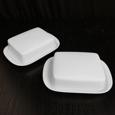2 Stück Butterdose 2-tlg. Schönwald Porzellan Butterdose mit Deckel B-Ware