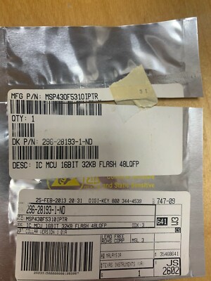 MSP430F5310IPTR Microcontroller from Texas Instruments