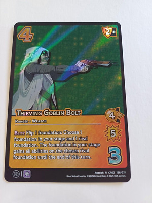 Thieving Goblin Bolt Universus Critical Role Heroes of Exandria Rare #136