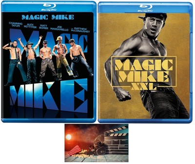 Magic Mike 1 One and Magic Mike XXL 2 Two Blu Ray Set with Bonus Art