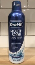 Oral-B Mouth Sore Special Care Oral Rinse Sooth Mint Alcohol Free 16 Oz BB06/25 