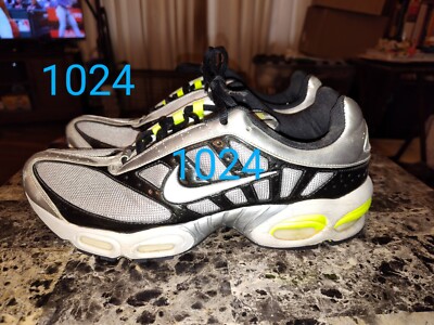 #1024 Nike Air Max Tailwind 4 IV TN Silver/Volt 318470-002 Men's Size 10 Used