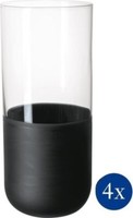 Villeroy & Boch Manufacture Rock Glass Longdrinkbecher Set 4Tlg. Je 300Ml