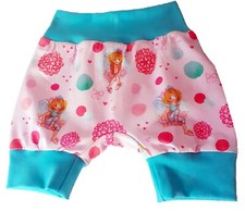 Pumphose kurz Hose Shorts Hose Kinder Baby BW-Jersey Prinzessin Handarbeit Neu