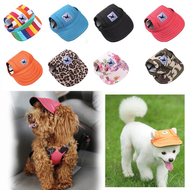 Tail Up Pet Dog Hat Baseball Cap Windproof Travel Sports Sun Hats for