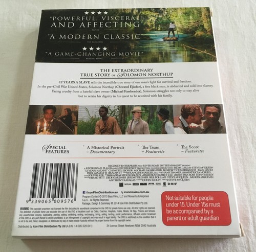 12 Years a Slave (2013) - Slipcase Blu-Ray Region B | Like-New | Rare - Picture 2 of 5