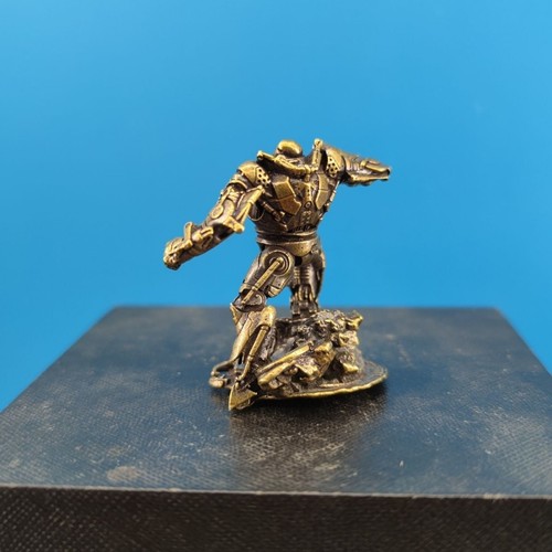 Brass Metal Iron Man Hand Puppet Model Ornament Toy Gift Boys Ornament - Picture 4 of 11