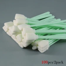 100pcs Cleaning Swabs Swab Sponge Stick For Solvent Format Inkjet Printer Roland