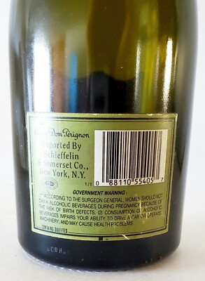 Vintage Dom Perignon Champagne Bottle EMPTY 1990 Collectible