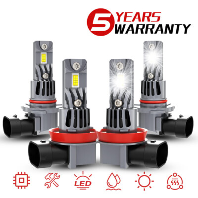 LED Headlight Bulbs High Low Beam Lights For GMC Canyon 2015-2022 White 6000K 4x