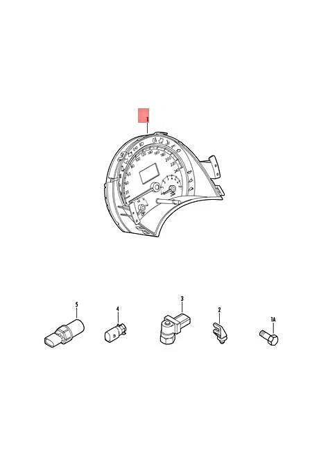 正品大众甲壳虫 Bettle Combi 乐器 1C0920820BX — 第 2/2 张图片