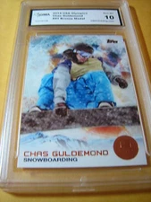 CHAS GULDEMOND SNOWBOARDING 2014 TOPPS US OLYMPICS BRONZE # 41 GRADED 10