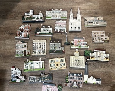 Huge Lot (24) Sheila s Collectible Shelf Sitters 3D House Building Signed