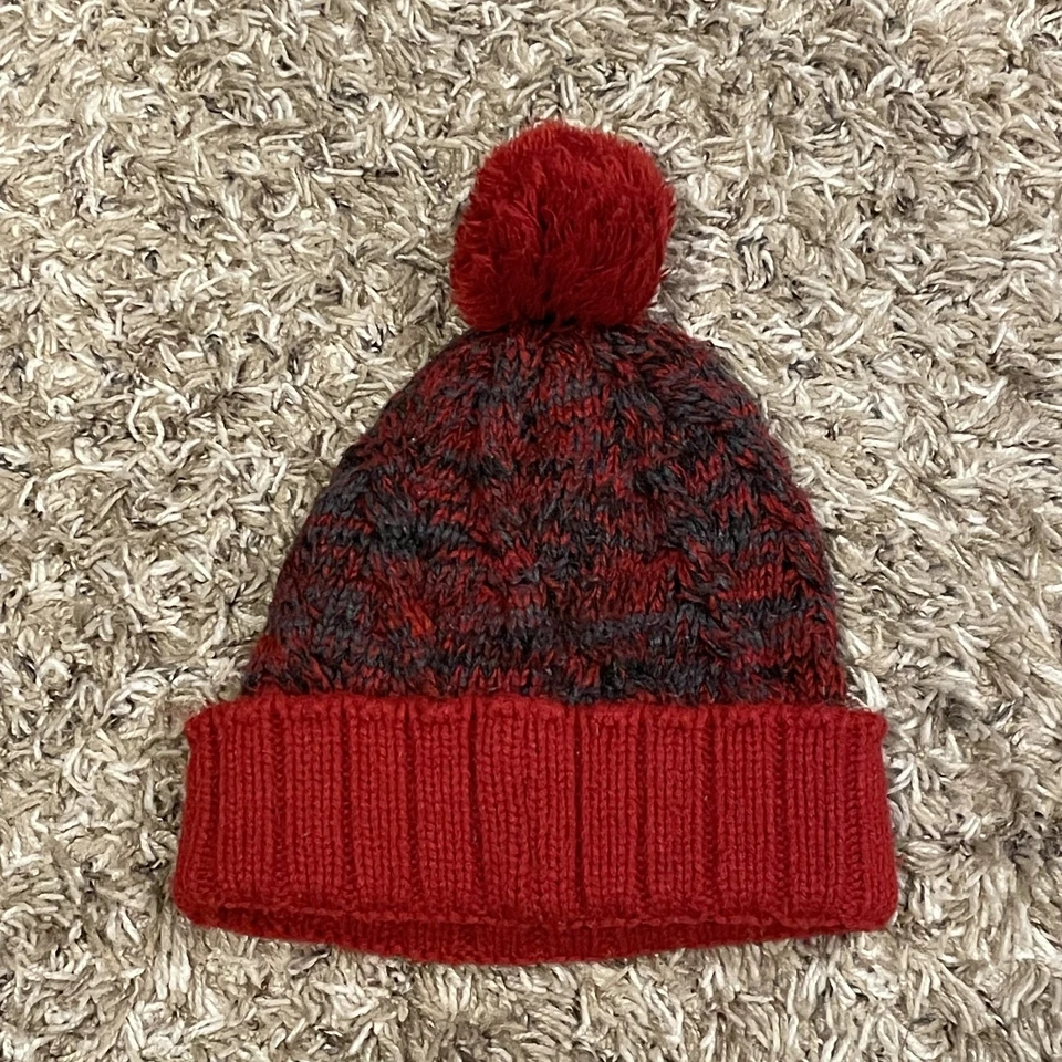 Gorro Air Jordan Tejido Pom Juvenil Rojo Negro Mármol Puños Acrílico Invierno Jumpman Foto 2 de 4