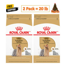 2 Pack,Royal Canin Breed Health Nutrition Yorkshire Terrier Adult Dry, 10 lb Bag