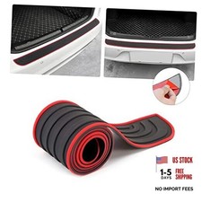 Car Rear Bumper Protector Guard, Anti-Scratch Abrasion 35.4"x2.7" Black/Red