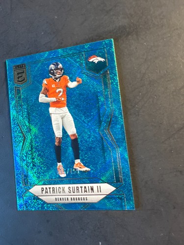 2024 Donruss Elite teal matrix numbered 6 /499 #57 Patrick Surtain II Denver - Picture 2 of 4