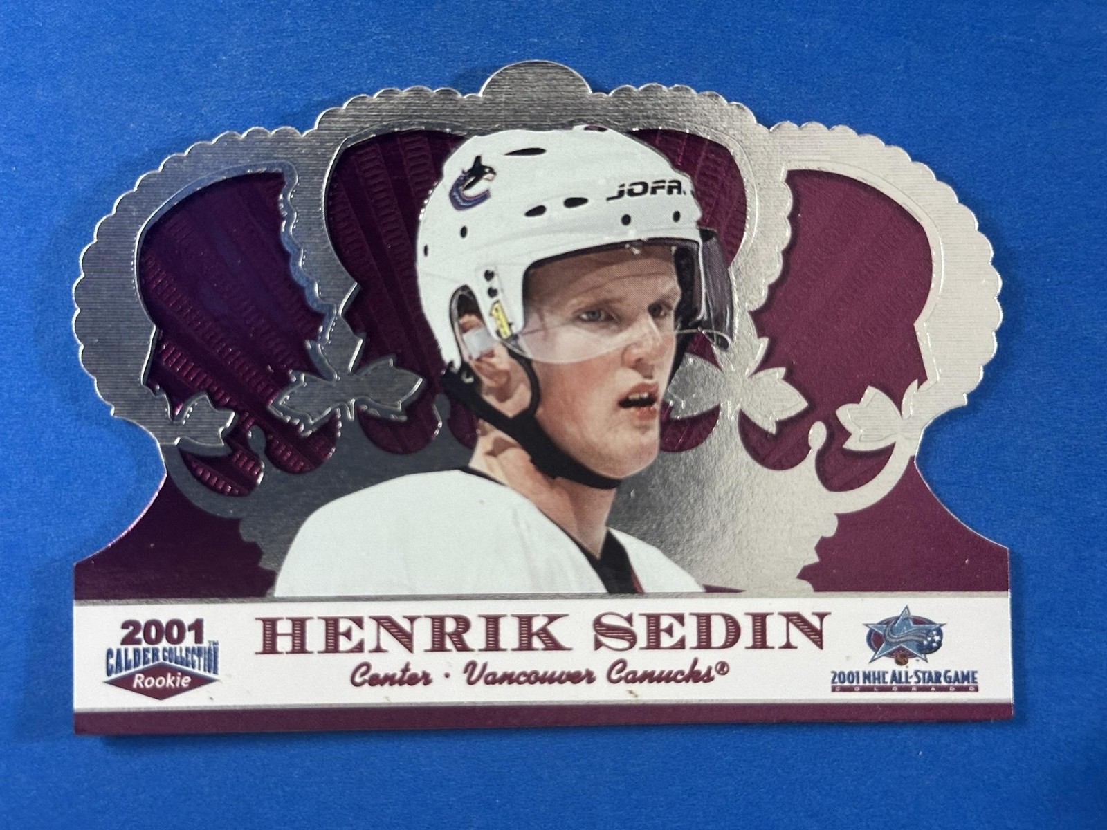 2001 Pacific Crown Royale Calder Collection #C-8 Henrik Sedin Canucks #/2001