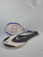 Wilson K Factor Pro.Six Arophite Black 100 4 3/8" Grip Tennis Racquet W/Case
