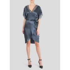 Stella McCartney Wrap Midi Dress in Blue RRP £780