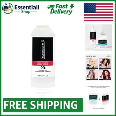 COLORCHARM 20 Volume Cream Developer - Perfect for All Hair Types &  | 4 Oz