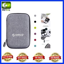 Grey 2.5-Inch Hard Drive Case: Waterproof Shockproof Storage for Accessories