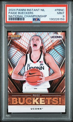 PSA 9 Paige Bueckers 2024 Panini Instant NIL National Championship UCONN