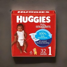 Huggies Little Snugglers Baby Disposable Diapers - Size 1 - 32ct FREE SHIPPING