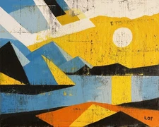 Alan Lofsness - Contemporary Art -Arctic Landscape   24 x 30 in.  OIL Painting