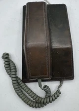 Vintage Northern Telecom Contempra Olive Green Phone Faux Leather With Box