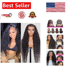 Elegant 18" Pre Plucked 13x6 HD Lace Front Wig - Vibrant Water Wave Human Hair