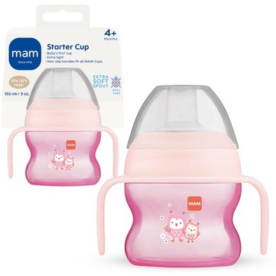 MAM Starter Cup (1 Count), Sippy Cup, Drinking Cup With Extra-Soft Spill-Free...