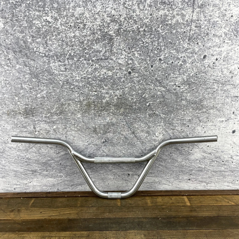 Vintage BMX Handlebars Chrome 1980s Old School Kneesaver Style 28" Wide Dings - Image 4 of 4