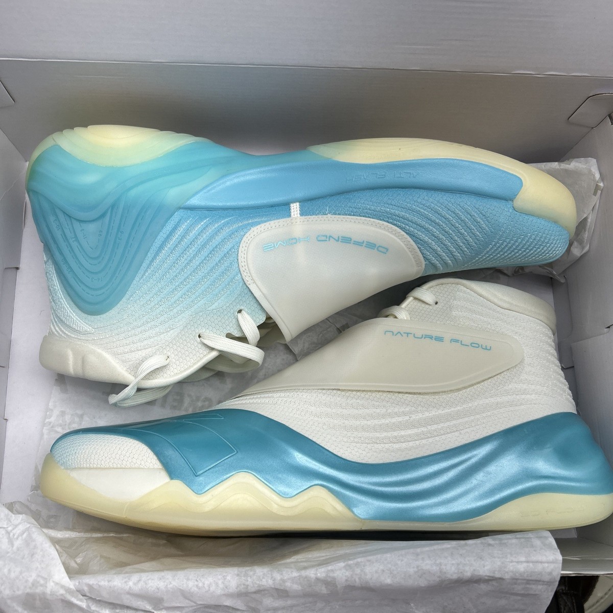 ANTA KAI 1 Kyrie Irving Ice Blue Sz.15 Home Basketball Shoes 