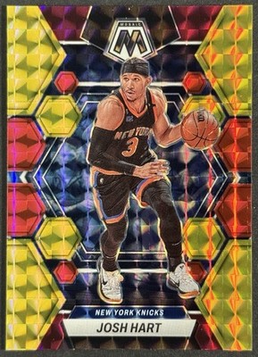 Josh Hart 2022-23 Panini Mosaic Red Yellow Choice /88 #154 New York Knicks
