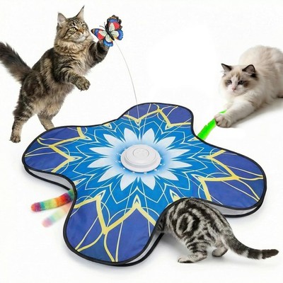Interactive Cat Toy for Indoor Cats, Touch Activated Automatic Electronic Cat...