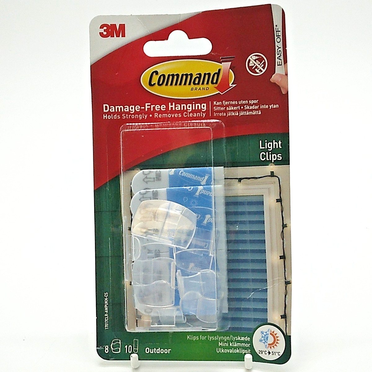 Job Lot X24 Packs of 8 Command 3M Damage-Free Hanging Light Clips - New/Sealed