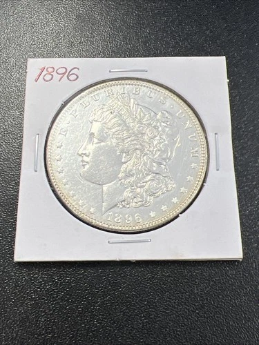 1896-P Morgan Silver Dollar $1 - .9 / AU / Beautiful Condition!