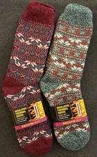 2 Pr. Insulated Thermal Fleece Lined Socks Women’s Shoe 5-9-Warm & Comfortable!