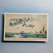 WW2 Military Aircraft Postcard 1960 Fairey Albacore Biplane Raf