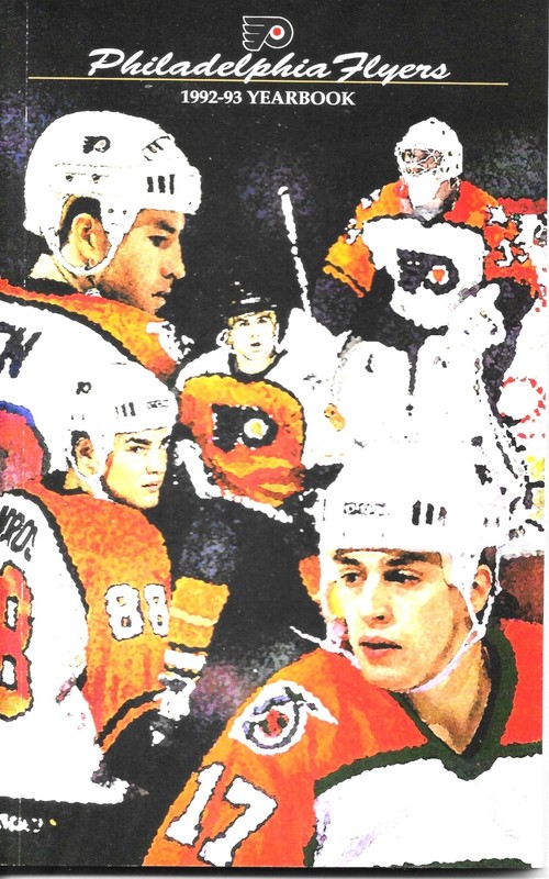 Philadelphia Flyers Media Guide 1992-93 Eric Lindros Mark Recchi Rod Brind'Amour